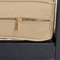 Outsunny 6-Piece Patio L-Shaped Sofa Conversation Set with Coffee Table, Water-Fighting Materials, & Comfort, Beige(m-12)