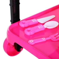 HOMCOM 25 pcs Kids Cart Cake Pretend Play Playset Educational Toy(m-8)