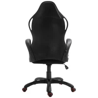 Vinsetto Executive Racing Office Chair Rocking Office Chair Adjustable Padded Seat with Wheels Black/ Red(m-6)