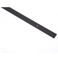 HOMCOM Modern 6FT Interior Sliding Barn Door Kit Hardware Set - Black Carbon Steel(m-6)