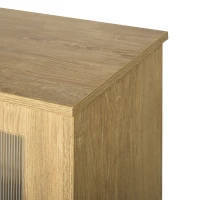 HOMCOM Sturdy Kitchen Storage Sideboard Buffet Table Top Hutch Cabinet w/ Acrylic Door(m-9)
