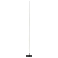 HOMCOM Modern LED Floor Lamp, Tall Corner Light with Metal Base for Office, Bedroom, Living Room, Black(m-1)