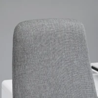 Vinsetto High Back Office Computer Chair with Breathable Fabric, Padded Armrest, and Swivel Wheels - Grey(m-15)
