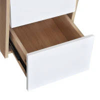 HOMCOM Compact Computer Desk Student Writing Table PC Workstation with Storage Drawer and Keyboard Tray(m-8)