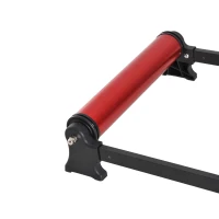 Soozier Length Adjustable Bike Roller Trainer Indoor Cycling Resistance Exercise Fitness Machine Home Gym Portable Red(m-7)