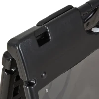 Vinsetto 22" x 28" Plastic Folding A-Frame Sandwich Board Sidewalk Sign with Weighted Tank & Weatherproof Design, Black(m-15)