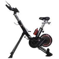 Soozier Upright Stationary Exercise Bike Indoor Cycling Bike w/ LCD Monitor(m-2)