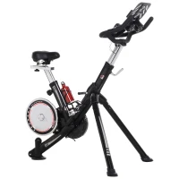 Soozier Upright Stationary Exercise Bike Indoor Cycling Bike w/ LCD Monitor(m-9)