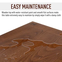 HomCom 24" Wooden Side Accent End Table with Drawer, Tray, and Storage Shelf(m-8)