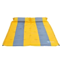 Outsunny 2-Person Outdoor Self-Inflating Camp Pad Air Mat Mattress Sleeping Pad with Pillows for Camping, Backpacking, Tents(m-2)