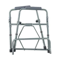 Folding Commode Chair - Adjustable and Lightweight - Folds Easily - Grey(m-5)