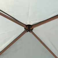 Outsunny 11' x 11' Pop Up Canopy, Outdoor Canopy Shelter Event Tent with 2-Tier Soft Top, Removable Zipper Netting, and Storage Bag, for Patio, Backyard, Garden, Dark Grey(m-10)