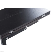 HOMCOM Expanding Snack Table Folding Tray Laptop Holder Modern Walnut(m-7)