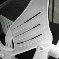 Vinsetto Mid-Back Mesh Home Office Chair Computer Task Ergonomic Desk Chair with Lumbar Back Support, Flip-Up Arm, and Adjustable Height, Black(m-13)