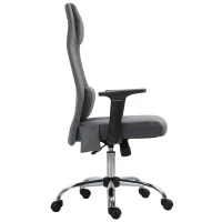 Vinsetto Mesh Office Chair with Rechargeable Electric Vibration Massage Lumbar Rocking, with Pillow, Wheels - Grey(m-12)