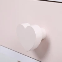 HOMCOM 2 PCS Kids Bedstand Bedroom Side Desk Pink(m-11)