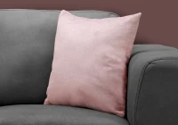 Monarch 18" x 18" Feathered Velvet Throw Pillow (1 pc) - Light Pink(m-2)