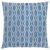 Monarch 18" x 18" Wave Pattern Throw Pillow (1 pc) - Blue(m-1)