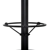 HOMCOM 42" Rustic Bar table Industrial Metal Pine Wood Top Adjustable Standing Pub Table(m-12)