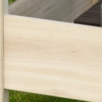 Outsunny Raised Garden Bed, 2-Tier Wood Planter Stand Plant Grow Box, 34"x34"x28"(m-9)