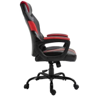 Vinsetto Racing Style Gaming Chair Ergonomic High Back Computer Office Chair PU Leather with 360° Swivel Rocking Adjustable Height Padded Armrest Red(m-12)