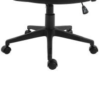 Vinsetto High Back Office Chair Computer Swivel Rolling Task Chair with Height Adjustable Comfortable with Armrests, Black/Deep Grey(m-11)