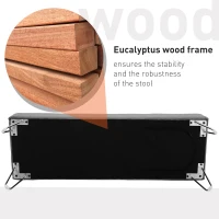 HOMCOM Upholstered Bed end Bench Footrest Stool Upholstered Ottoman Entryway Linen(m-6)