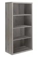 Monarch 48"H Contemporary Hollow-Core Bookcase with Adjustable Shelves - Dark Taupe(m-1)