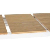 HomCom Expandable Folding Kitchen Dining Table with Elegant Natural Wood Design & Sturdy Construction - Natural(m-16)