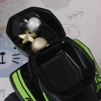 Aosom Kids Electric ATV Motorcycle Bench Buggy Quad Ride On Car 6V Battery Powered Electric for 18-36 Months Old with Light MP3 Storage Box Green(m-12)