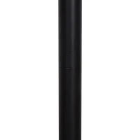 HOMCOM Freestanding Floor Lamp Retro Style Grid Lampshade Steel Base Strong and Stable Easy to Move Store Home Office Club Cafe - Black(m-9)