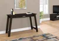 Monarch 42" Contemporary Rustic Wood-look Computer Writing Desk with Drawer - Cappuccino(m-3)
