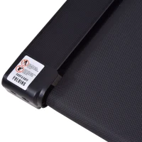 Soozier Foldable Electric Motorized Treadmill Running Machine with 12 Pre-Set Programs 7.5 MPH Max Speed LCD Display for Home Use - Black(m-12)