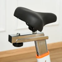 Soozier Exercise Bike, Indoor Cycling Stationary Bike, Belt Drive with Comfortable Cushion, Heart Rate, Adjustable Seat and Handlebar, LCD Monitor for Home Gym Cardio Workout(m-14)