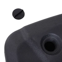 Portable Umbrella Base Parasol Stand Fill With Sand or Water Black(m-6)