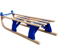 HomCom Folding Vintage Natural Wood Snow Sled Racer(m-6)