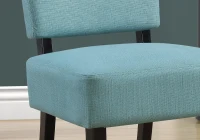 Monarch Contemporary Upholstered Accent Armless Slipper Chair - Teal(m-3)