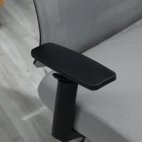 Vinsetto Ergonomic Mesh Office Chair with Lumbar Back Support, Swivel Rocking Computer Chair with Adjustable Height and Armrests for Home Office, Grey(m-13)