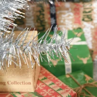 HOMCOM 7.5ft Unlit Full Pine Artificial Christmas Tree with Realistic Branches, Fake Holiday Tree with 1477 Tips, Silver(m-10)