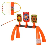 Qaba Children Bow & Arrow Outdoor Archery Set for Boys and Girls Ages 3-6 Years with 3 Arrows, 3 Targets, & Quiver(m-1)