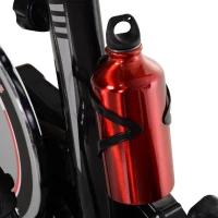 Soozier Stationary Exercise Bike with Deluxe Design Triangular Stand with Adjustable Resistance 28lbs Flywheel Phone Pad and Bottle Holder and LCD Monitor for Home Cardio Workout Fitness(m-17)