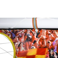 Qaba Football Goal Folding Indoor Outdoor with All Weather Net Kids Adults(m-9)