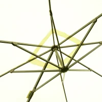 Outsunny 10’x10’ Square Offset Tilt Patio Umbrella Garden Parasol Outdoor Sun Shade Canopy with Stand, Cream White(m-8)