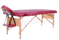 Soozier 91-Inch Portable Massage Table Spa Bed 2 Fold Thick and High Density Foam Red Plus Carrying Bag(m-2)