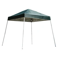 Outsunny 8.2x8.2ft Easy Pop Up Canopy Party Tent Outdoor Shelter w/Slant Leg Green(m-1)