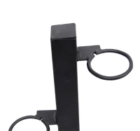 Soozier Freestanding Kettlebell Set Storage Rack Holder Display Tree Black(m-6)