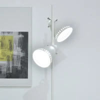 HOMCOM Modern Tree Shape Floor Lamp with 2 Adjustable Lights Round Base Home(m-7)