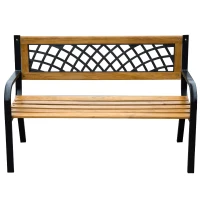 Outsunny 47" Garden Bench - Lattice(m-2)