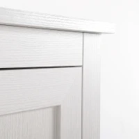 HOMCOM 64" 4-Door Modern Kitchen Pantry Cabinet with 3 Adjustable Shelves White(m-13)