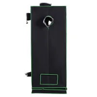Outsunny Hydroponic Plant Grow Tent 55"*23.5" Reflective Mylar Obeservation Window Indoor Floor Tray(m-8)